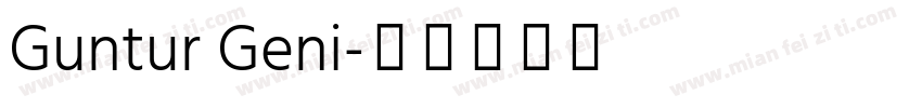 Guntur Geni字体转换